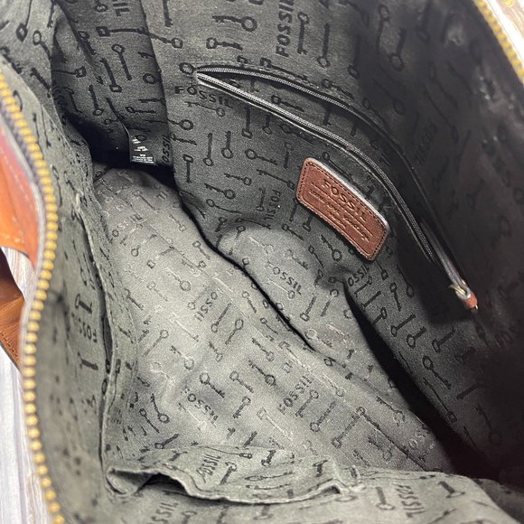 Fossil VRI Vintage Reissue Leather Boho Satchel - Picture 6 of 8